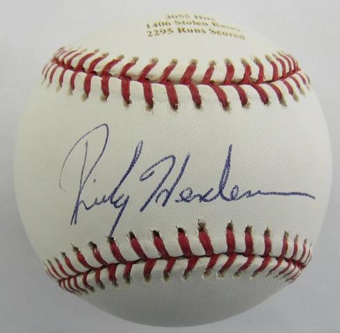 Rickey Henderson Signed OML Baseball (Steiner) at PristineAuction.com Rickey Henderson Signed OML Baseball (Steiner) at PristineAuction.com