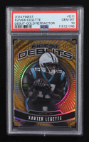 Xavier Legette 2024 Finest Debuts Gold Refractors #D11 #05/50 RC (PSA 10) at PristineAuction.com