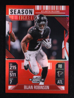 Bijan Robinson 2024 Panini Contenders Optic Season Ticket #4 #073/199 at PristineAuction.com