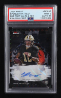Spencer Rattler 2024 Finest Rookie Autographs Black Geometric Refractors #RFASR #01/25 RC (PSA 9 | Auto 10) at PristineAuction.com