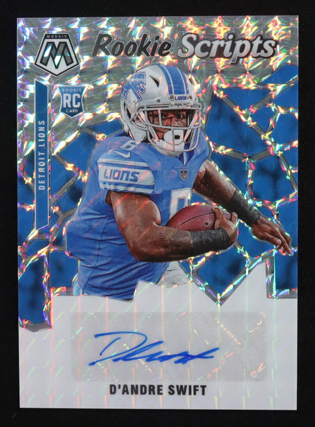 D'Andre Swift 2020 Panini Mosaic Rookie Scripts #15 RC at PristineAuction.com D'Andre Swift 2020 Panini Mosaic Rookie Scripts #15 RC at PristineAuction.com