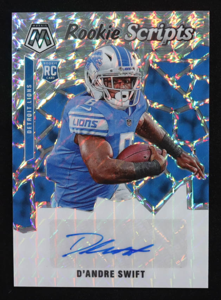 D'Andre Swift 2020 Panini Mosaic Rookie Scripts #15 RC