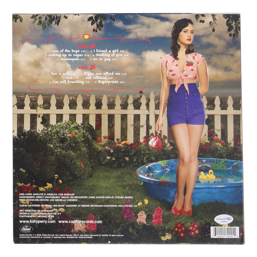 Katy Perry Signed "One of the Boys" Vinyl Album Cover (ACOA) at PristineAuction.com Katy Perry Signed "One of the Boys" Vinyl Album Cover (ACOA) at PristineAuction.com