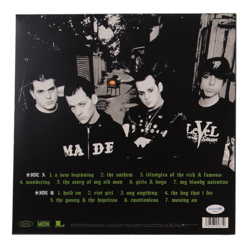 Joel Madden & Benji Madden Signed "The Young and the Hopeless" Vinyl Album Cover (ACOA) at PristineAuction.com Joel Madden & Benji Madden Signed "The Young and the Hopeless" Vinyl Album Cover (ACOA) at PristineAuction.com