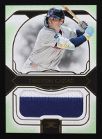 Triston Casas 2024 Topps Definitive Collection Jumbo Relics Green #DJRCTC #07/15 at PristineAuction.com