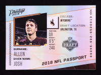 Josh Allen 2018 Prestige NFL Passport #5 RC at PristineAuction.com