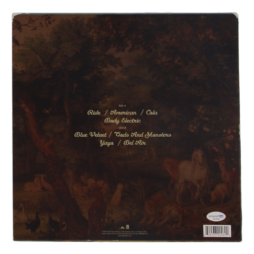 Lana Del Rey Signed "Paradise" EP Vinyl Album Cover (ACOA) at PristineAuction.com Lana Del Rey Signed "Paradise" EP Vinyl Album Cover (ACOA) at PristineAuction.com