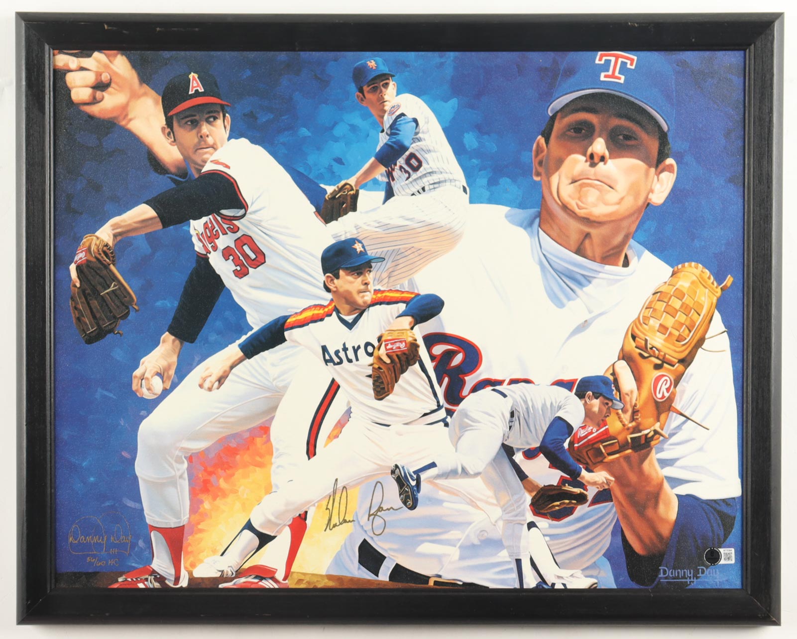 Nolan Ryan Signed LE Custom Framed Art Print (Beckett) at PristineAuction.com Nolan Ryan Signed LE Custom Framed Art Print (Beckett) at PristineAuction.com