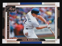 Ivan Rodriguez 2024 Panini Three and Two Timeless Moments Holo Gold #3 #08/10 at PristineAuction.com