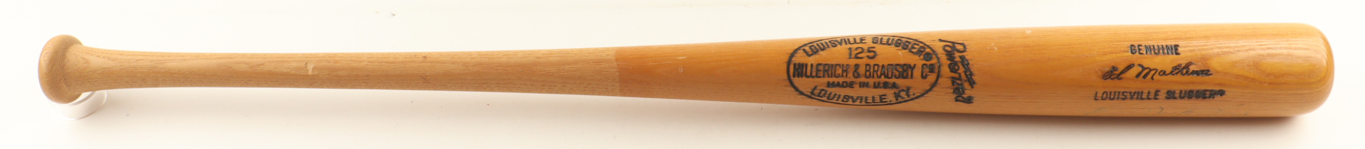 Eddie Mathews Signed Louisville Slugger Baseball Bat (Beckett) at PristineAuction.com Eddie Mathews Signed Louisville Slugger Baseball Bat (Beckett) at PristineAuction.com