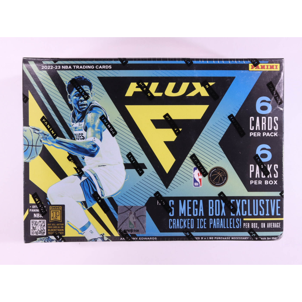 2022-23 Panini NBA Flux Basketball Trading Card Mega Box With (6) Packs at PristineAuction.com
