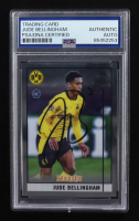 Jude Bellingham Signed 2020-21 Merlin UEFA Champions League #31 RC (PSA Authentic) at PristineAuction.com