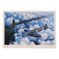 Johnnie Johnson Signed Stan Stokes "Canadian Heroes" Lithograph (AIV) at PristineAuction.com