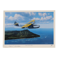 Cole Windham Signed Stan Stokes "Wings Over Waikiki" Lithograph (AIV) at PristineAuction.com