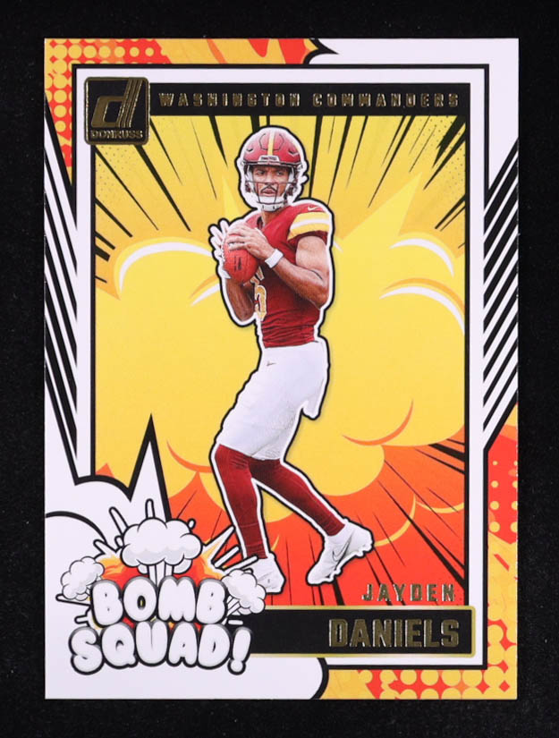 Jayden Daniels 2024 Panini Donruss Optic Bomb Squad #29 RC at PristineAuction.com Jayden Daniels 2024 Panini Donruss Optic Bomb Squad #29 RC at PristineAuction.com