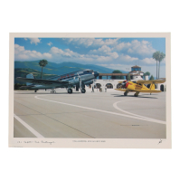 Carl E. Recknagel Signed Stan Stokes "Staggerwing And Gooney Bird" Lithograph Inscribed "UAL Captain" (AIV) at PristineAuction.com