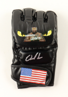 Derrick Lewis Signed Custom Glove (Beckett) at PristineAuction.com