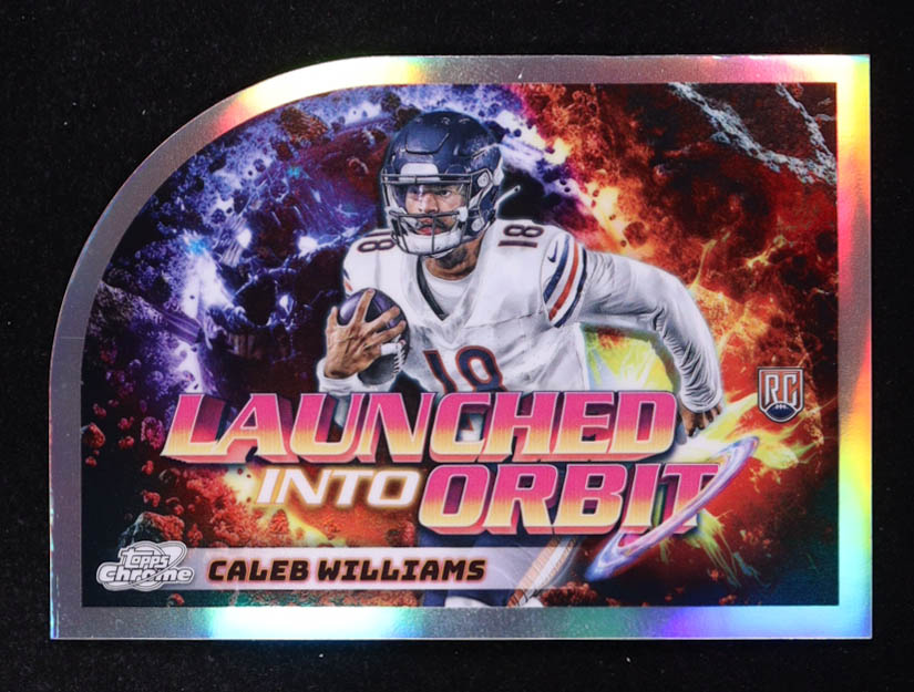 Caleb Williams 2024 Topps Chrome Launched Into Orbit Die Cut #LIO-5 RC at PristineAuction.com Caleb Williams 2024 Topps Chrome Launched Into Orbit Die Cut #LIO-5 RC at PristineAuction.com
