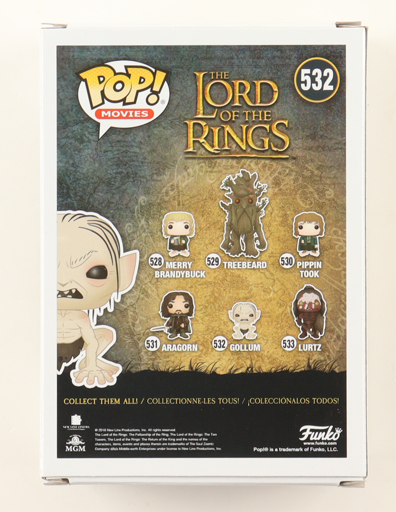 Andy Serkis Signed "The Lord of the Rings" #532 Gollum Funko Pop! Vinyl Figure (ACOA) at PristineAuction.com Andy Serkis Signed "The Lord of the Rings" #532 Gollum Funko Pop! Vinyl Figure (ACOA) at PristineAuction.com