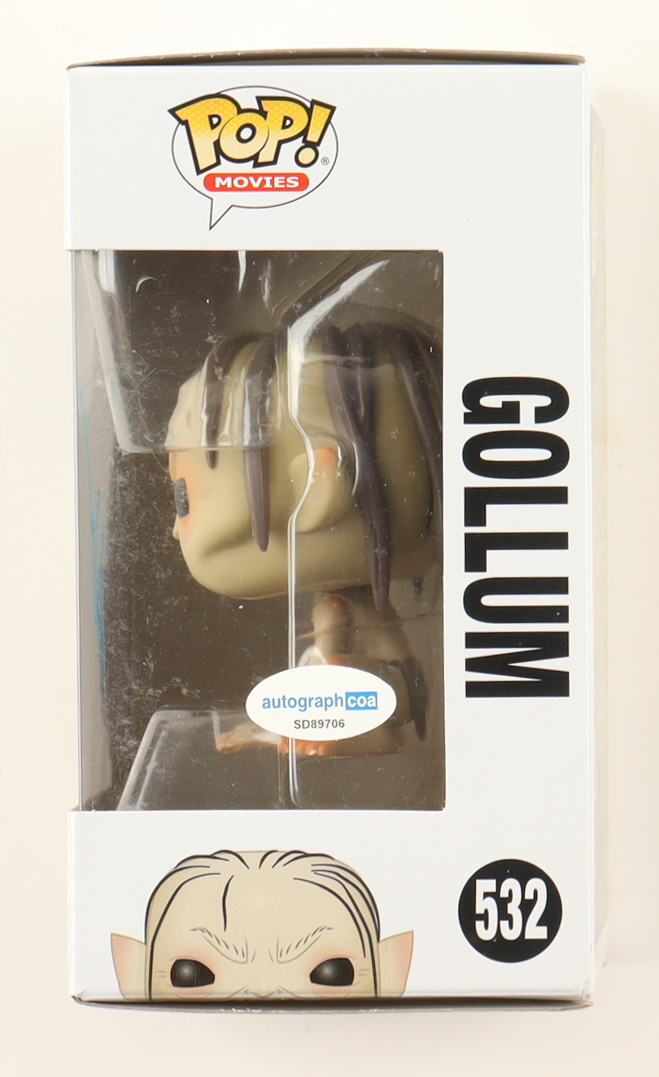 Andy Serkis Signed "The Lord of the Rings" #532 Gollum Funko Pop! Vinyl Figure (ACOA) at PristineAuction.com Andy Serkis Signed "The Lord of the Rings" #532 Gollum Funko Pop! Vinyl Figure (ACOA) at PristineAuction.com