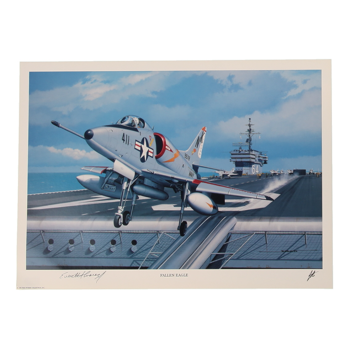 Everett Alvarez Signed Stan Stokes "Fallen Eagle" Lithograph (AIV) at PristineAuction.com Everett Alvarez Signed Stan Stokes "Fallen Eagle" Lithograph (AIV) at PristineAuction.com