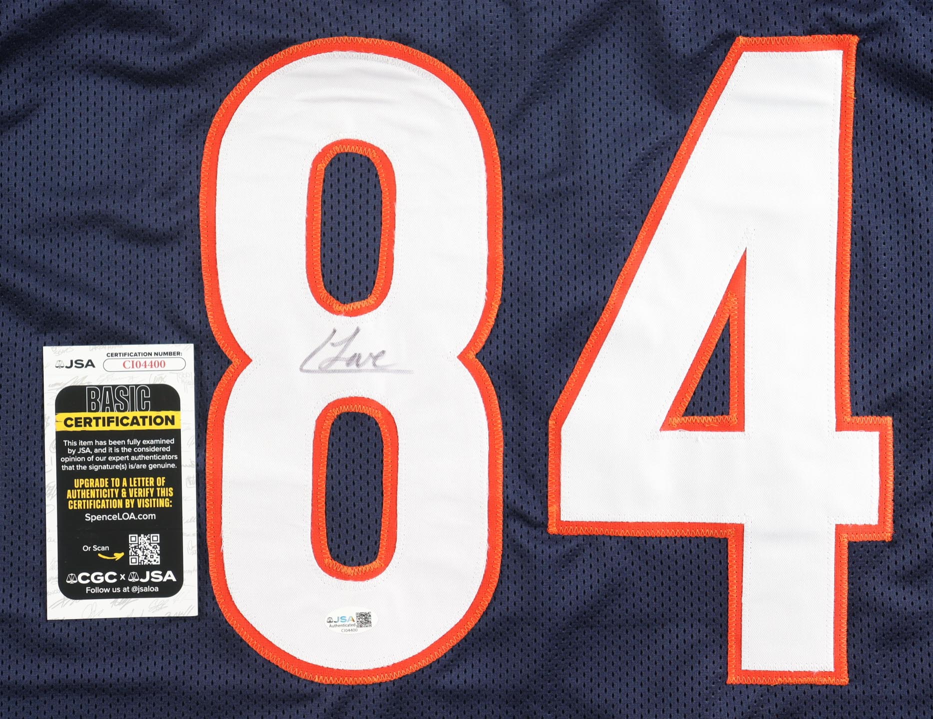 Colston Loveland Signed Jersey (JSA) at PristineAuction.com Colston Loveland Signed Jersey (JSA) at PristineAuction.com