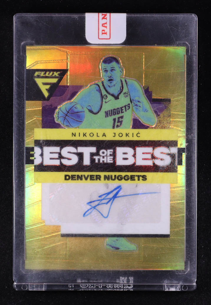 Nikola Jokic 2022-23 Panini Flux Best of the Best Signatures Gold #4 #05/10 at PristineAuction.com Nikola Jokic 2022-23 Panini Flux Best of the Best Signatures Gold #4 #05/10 at PristineAuction.com