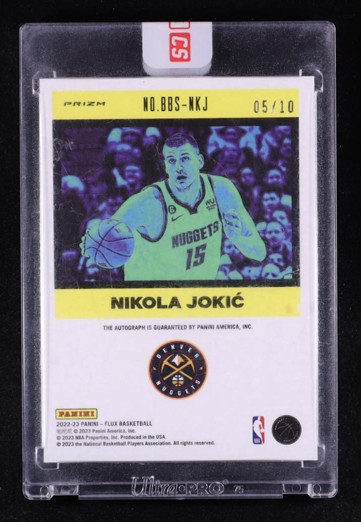 Nikola Jokic 2022-23 Panini Flux Best of the Best Signatures Gold #4 #05/10 at PristineAuction.com Nikola Jokic 2022-23 Panini Flux Best of the Best Signatures Gold #4 #05/10 at PristineAuction.com