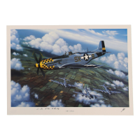 William B. Bailey Signed Stan Stokes "Top Cover" Lithograph Inscribed "Lt. Col." (AIV) at PristineAuction.com