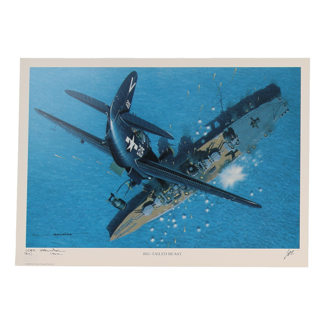 Paul Brehm Signed Stan Stokes "Big-Tailed Beast" Lithograph with Rank Inscription (AIV) at PristineAuction.com Paul Brehm Signed Stan Stokes "Big-Tailed Beast" Lithograph with Rank Inscription (AIV) at PristineAuction.com