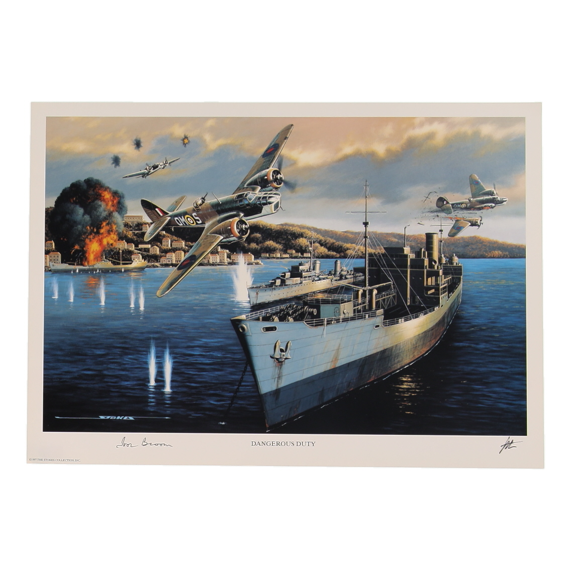 Sir Ivor Broom Signed Stan Stokes "Dangerous Duty" Lithograph (AIV) at PristineAuction.com Sir Ivor Broom Signed Stan Stokes "Dangerous Duty" Lithograph (AIV) at PristineAuction.com