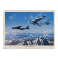 John T. Chain Jr. Signed Stan Stokes "B-52s: They Keep On Ticking" Lithograph (AIV) at PristineAuction.com