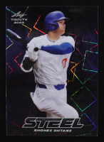 Shohei Ohtani 2023 Leaf Trinity Mega Box Steel Lazer Blue #S70 #61/99 at PristineAuction.com