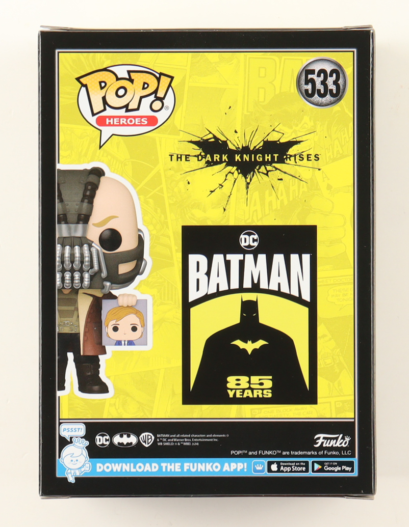 Tom Hardy Signed "The Dark Knight Rises" #533 Bane Funko Pop Vinyl Figure (ACOA) at PristineAuction.com Tom Hardy Signed "The Dark Knight Rises" #533 Bane Funko Pop Vinyl Figure (ACOA) at PristineAuction.com