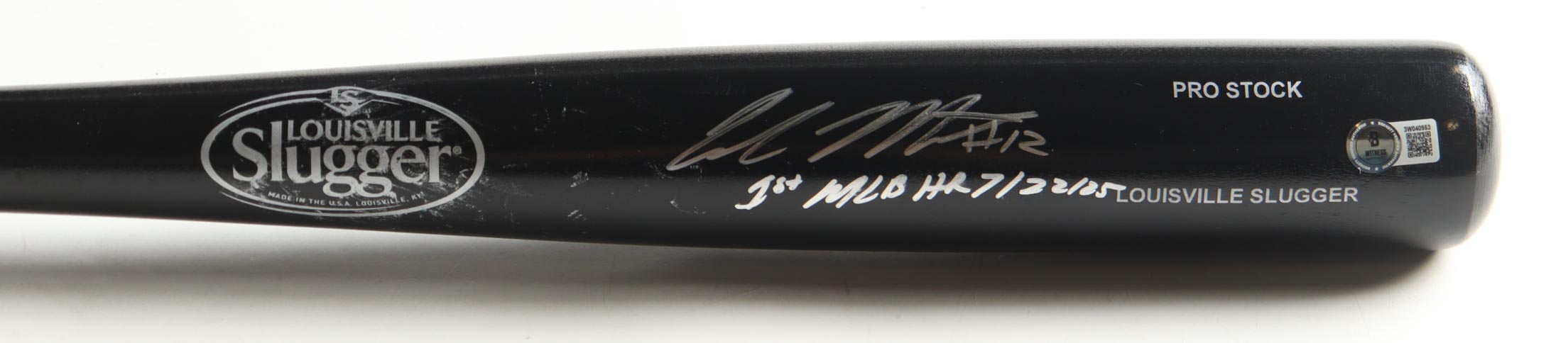Colson Montgomery Signed Louisville Slugger Baseball Bat Inscribed "1st MLB HR 7/22/25" (Beckett) at PristineAuction.com Colson Montgomery Signed Louisville Slugger Baseball Bat Inscribed "1st MLB HR 7/22/25" (Beckett) at PristineAuction.com