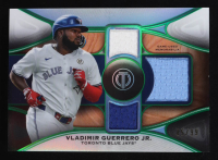 Vladimir Guerrero Jr. 2025 Topps Tribute Triple Relics Green #TTRVG #85/99 at PristineAuction.com
