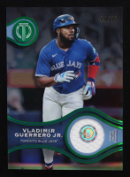 Vladimir Guerrero Jr. 2025 Topps Tribute Stamp of Approval Relics Green #SOAVGJ #48/99 at PristineAuction.com