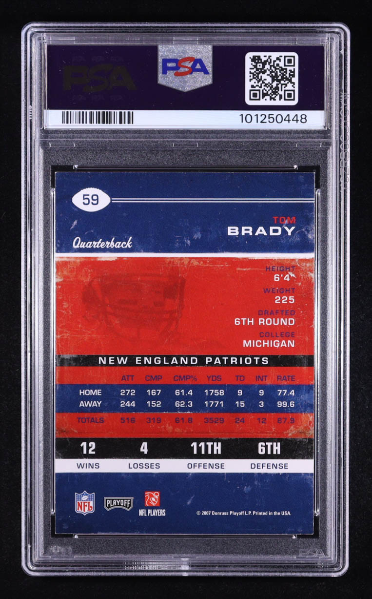 Tom Brady 2007 Playoff Contenders Season Ticket #59 (PSA 6) at PristineAuction.com Tom Brady 2007 Playoff Contenders Season Ticket #59 (PSA 6) at PristineAuction.com
