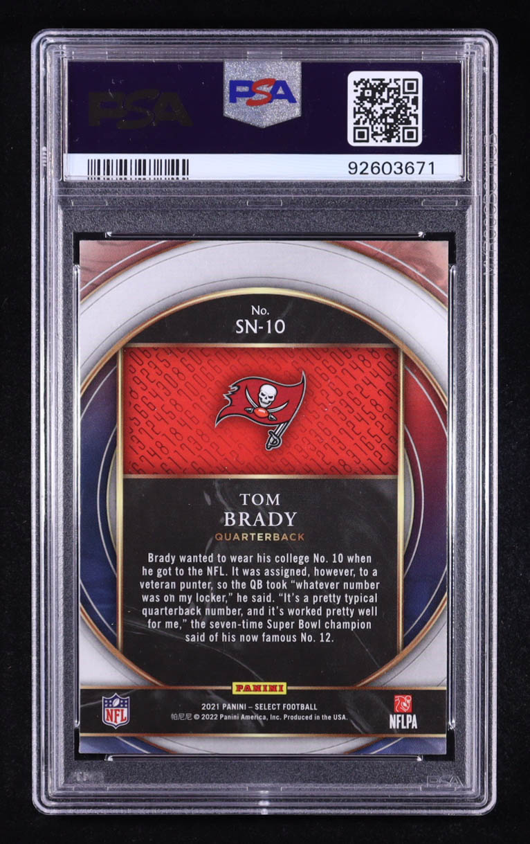 Tom Brady 2021 Select Numbers #SN10 (PSA 9) at PristineAuction.com Tom Brady 2021 Select Numbers #SN10 (PSA 9) at PristineAuction.com
