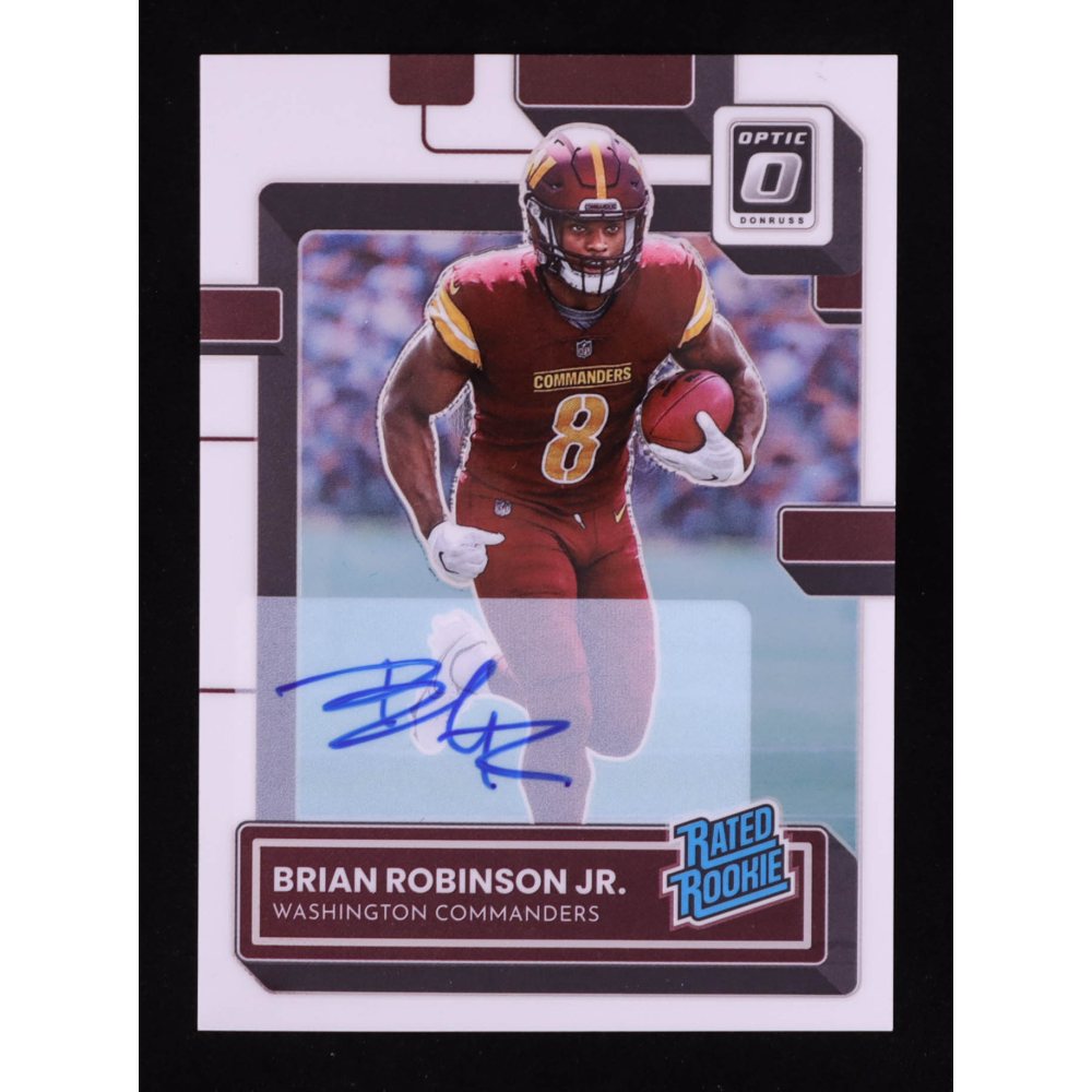 Brian Robinson Jr. 2022 Donruss Optic Rated Rookies Autographs #227 RC #029/150 at PristineAuction.com