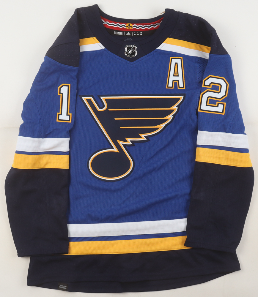 Adam Oates Signed Blues Adidas Authentic Jersey Inscribed "1420 NHL Pts", "5x All Star", & "HOF 2012" (Beckett) at PristineAuction.com Adam Oates Signed Blues Adidas Authentic Jersey Inscribed "1420 NHL Pts", "5x All Star", & "HOF 2012" (Beckett) at PristineAuction.com