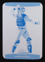Mike Piazza 2025 Leaf Metal Cyan Printing Plate #135 #1/1 at PristineAuction.com