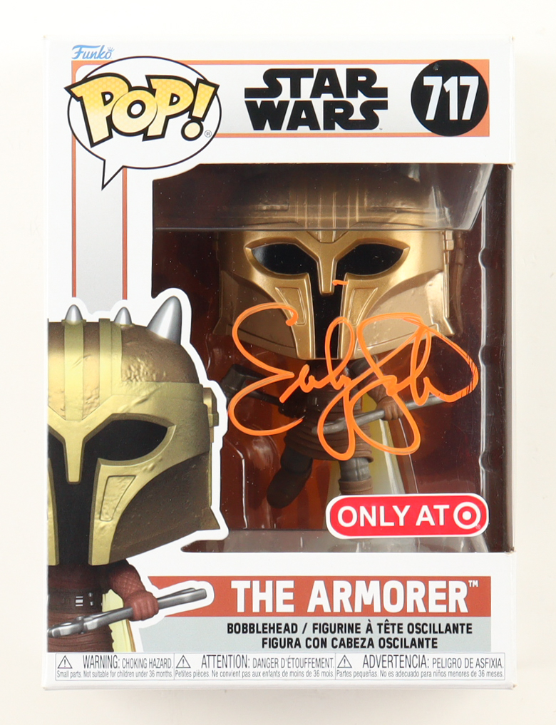 Emily Swallow Signed "Star Wars" #717 The Armorer Funko Pop! Bobblehead Vinyl Figure (JSA) at PristineAuction.com Emily Swallow Signed "Star Wars" #717 The Armorer Funko Pop! Bobblehead Vinyl Figure (JSA) at PristineAuction.com