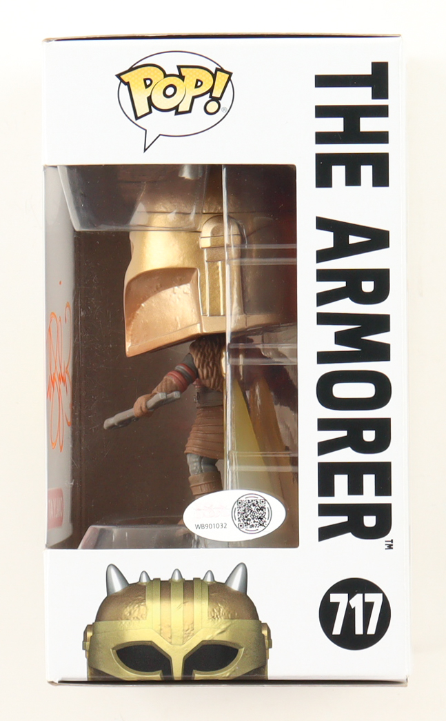 Emily Swallow Signed "Star Wars" #717 The Armorer Funko Pop! Bobblehead Vinyl Figure (JSA) at PristineAuction.com Emily Swallow Signed "Star Wars" #717 The Armorer Funko Pop! Bobblehead Vinyl Figure (JSA) at PristineAuction.com