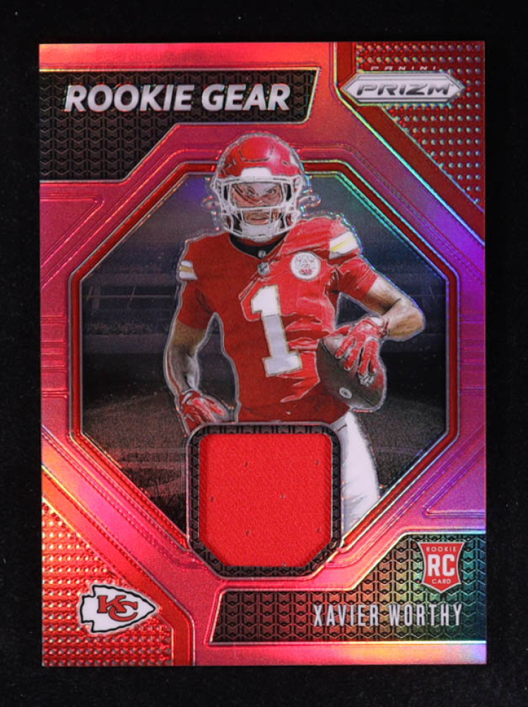 Xavier Worthy 2024 Panini Prizm Rookie Gear Pink #5 RC