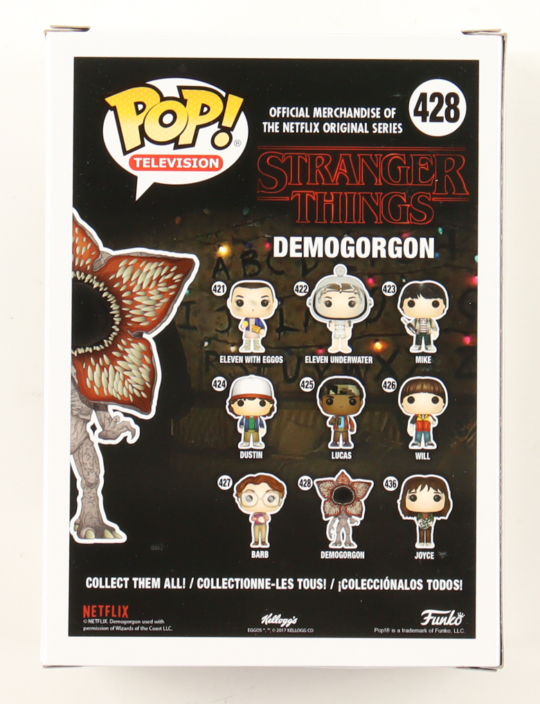 Mark Steger Signed "Stranger Things" #428 Demogorgon Funko Pop! Vinyl Figure Inscribed "The Demogorgon" (Beckett) at PristineAuction.com Mark Steger Signed "Stranger Things" #428 Demogorgon Funko Pop! Vinyl Figure Inscribed "The Demogorgon" (Beckett) at PristineAuction.com