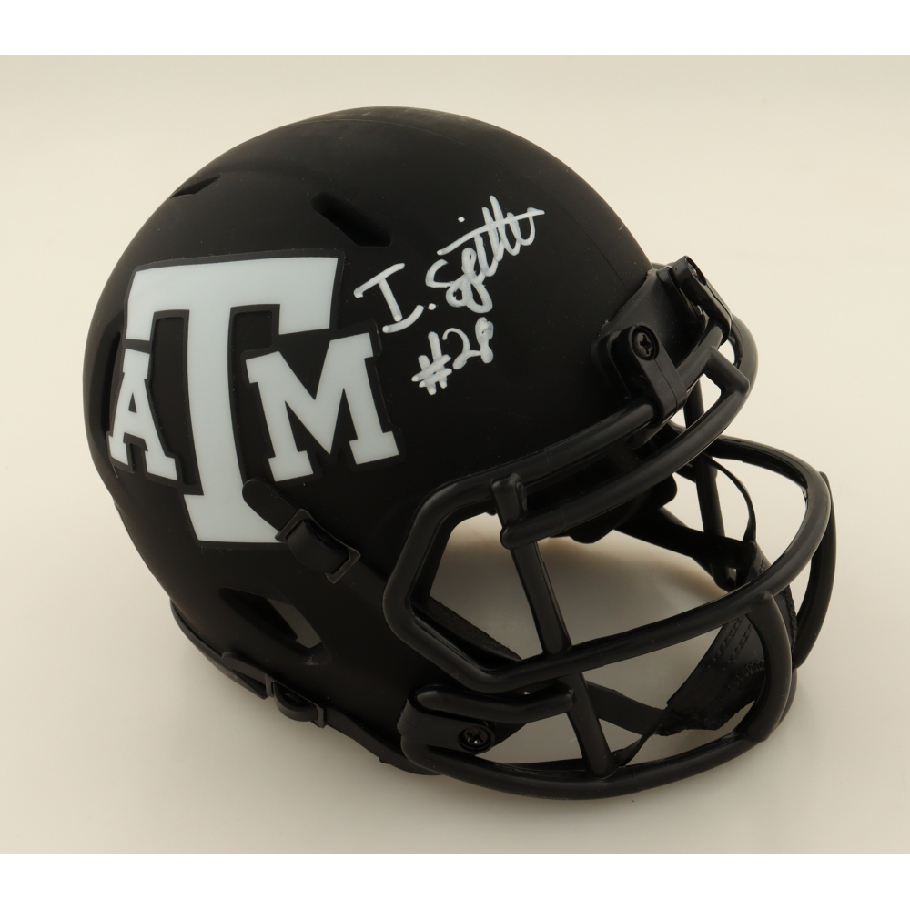 Isaiah Spiller Signed Texas A&M Aggies Speed Mini Helmet (Beckett) at PristineAuction.com