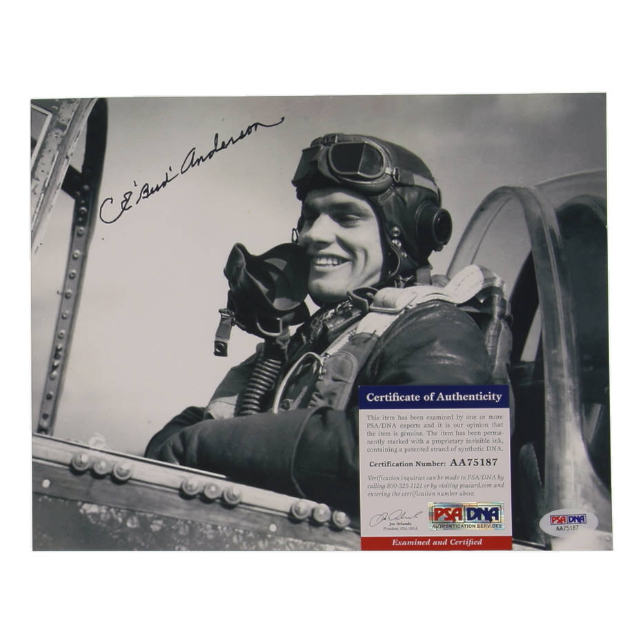 CE "Bud" Anderson Signed WWII 8x10 Photo (PSA) at PristineAuction.com CE "Bud" Anderson Signed WWII 8x10 Photo (PSA) at PristineAuction.com