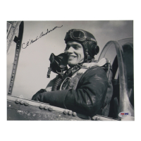 CE "Bud" Anderson Signed WWII 8x10 Photo (PSA) at PristineAuction.com
