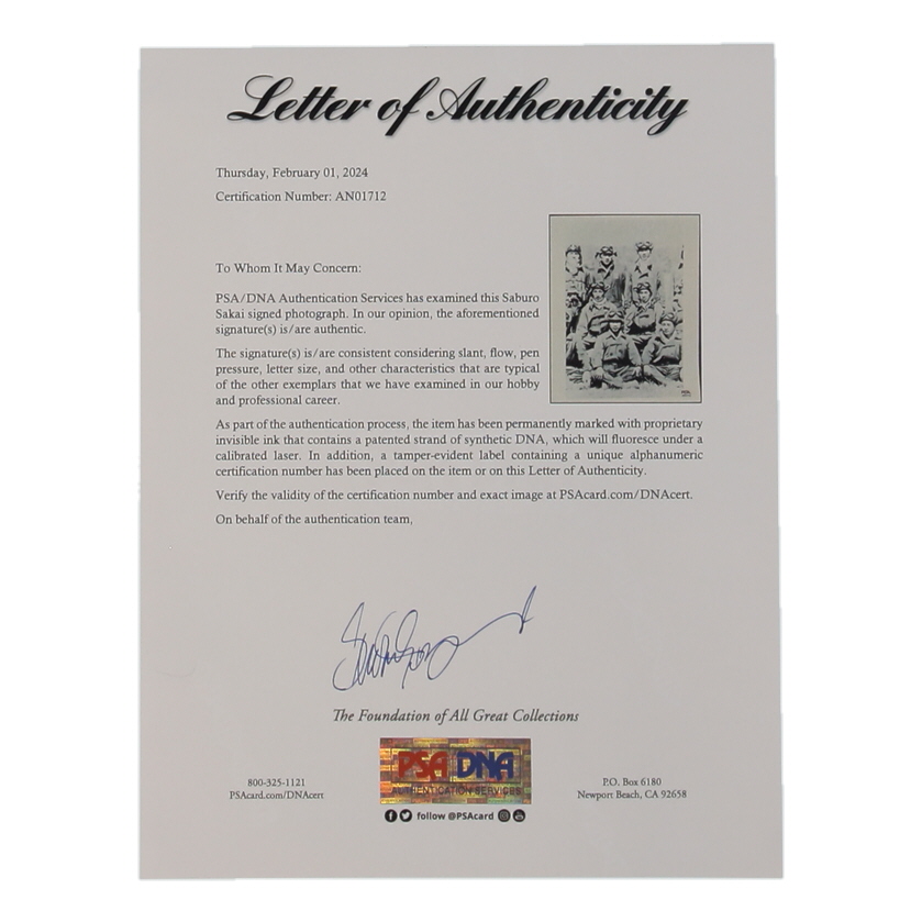 Saburo Sakai Signed 8x10 Photo (PSA) at PristineAuction.com Saburo Sakai Signed 8x10 Photo (PSA) at PristineAuction.com